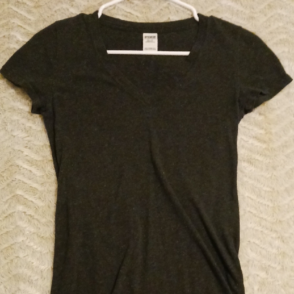 VS Black Fitted Cap Sleeve T-Shirt
